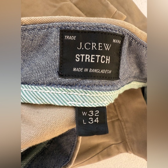 J CREW 250 FIT CHINO PANTS KHAKI 32X34 - Picture 5 of 5